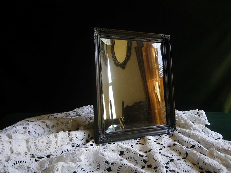 [OLD-TIME] Wall mirror hanging mirror made in early Taiwan - ของวางตกแต่ง - วัสดุอื่นๆ 