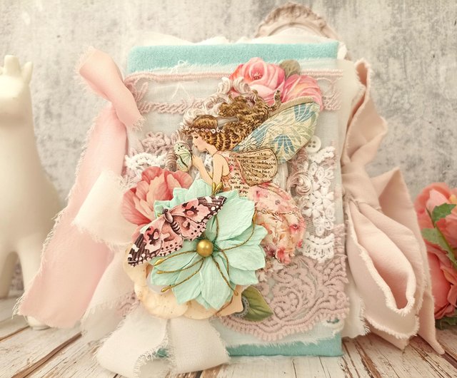 フェアリーワールド ジャンクジャーナル 手作り レース ファンタジー