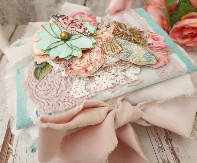 フェアリーワールド ジャンクジャーナル 手作り レース ファンタジー