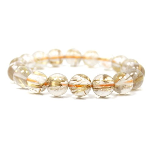 正佳珠寶 Gemsrich Jewelry 【正佳珠寶】金鈦晶 頂級淨透金鈦晶 11mm 金鈦晶手珠