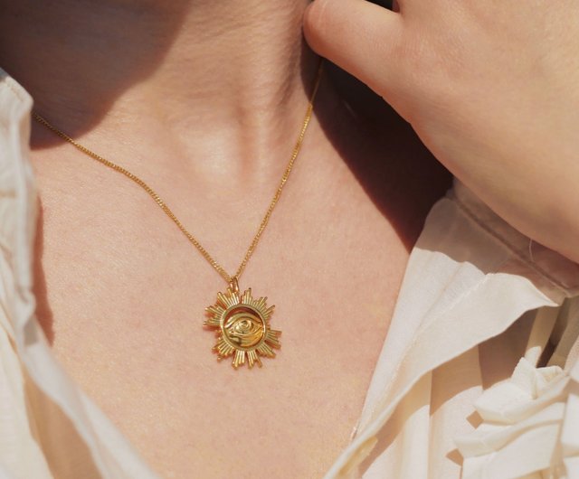 CaliRoseJewelry 14Kゴールド トランペットホーン チャームペンダントネックレス CaliRoseJewelry ペンダントネックレス 14Kゴールド トランペット