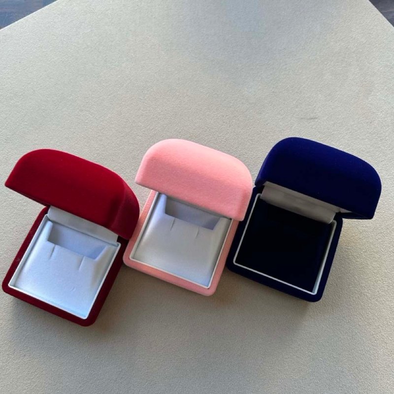 絲絨珠寶盒 / 適用耳針,耳勾式耳環 - 其他 - 珍珠 