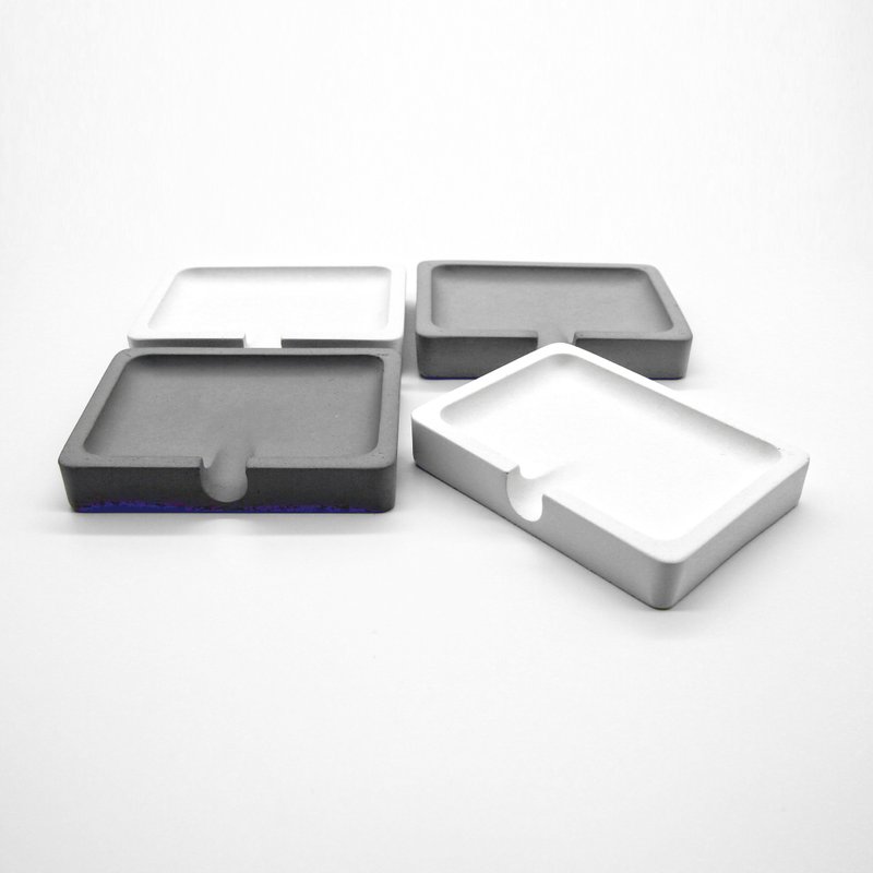 Soap DISH I 皂皿 I 皂盤 I 置物碟 I 水泥 I 禮物 －Rectangle－ - 衛浴用品/浴室收納 - 水泥 灰色
