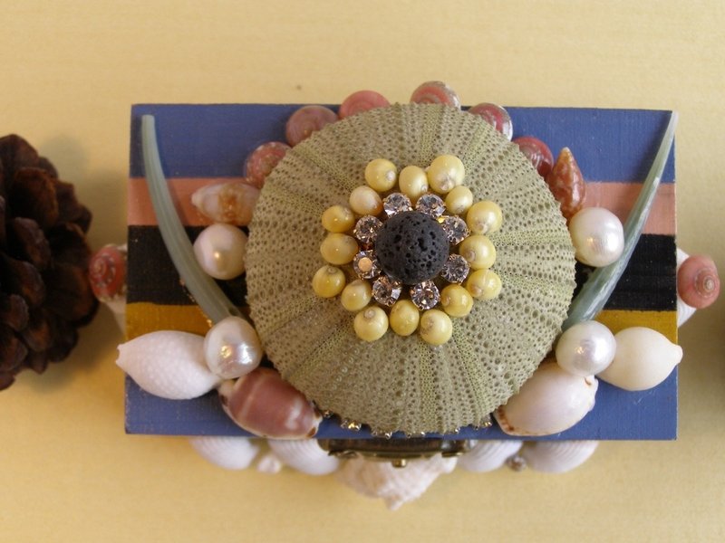 Sea Shell **貝巴哈戒指盒** 求婚盒 - 戒指 - 木頭 多色