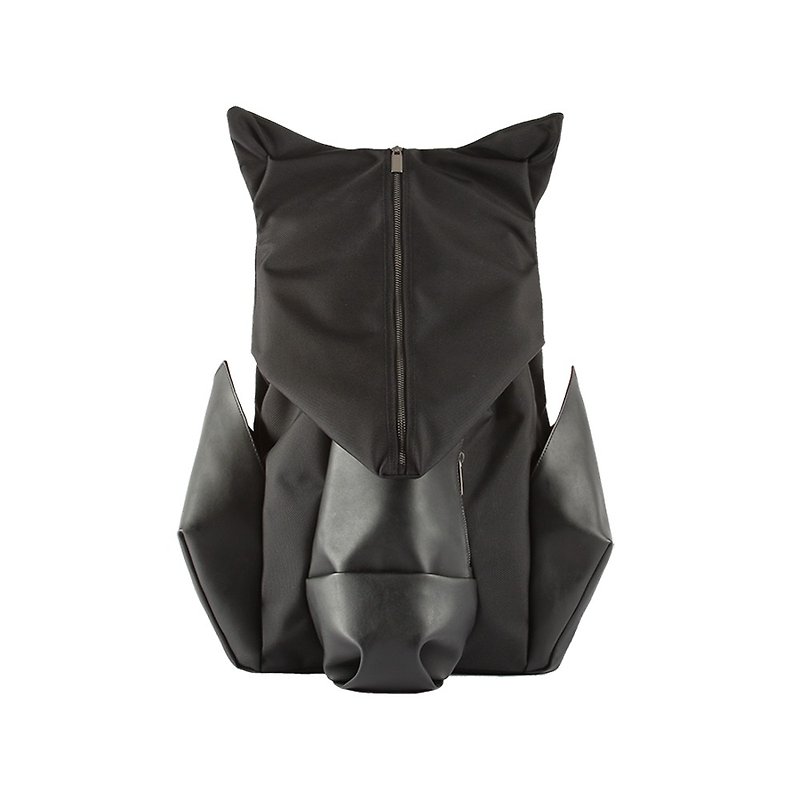 ORIBAGU Origami Bag_Black Mountain Pig Backpack - Backpacks - Polyester Black
