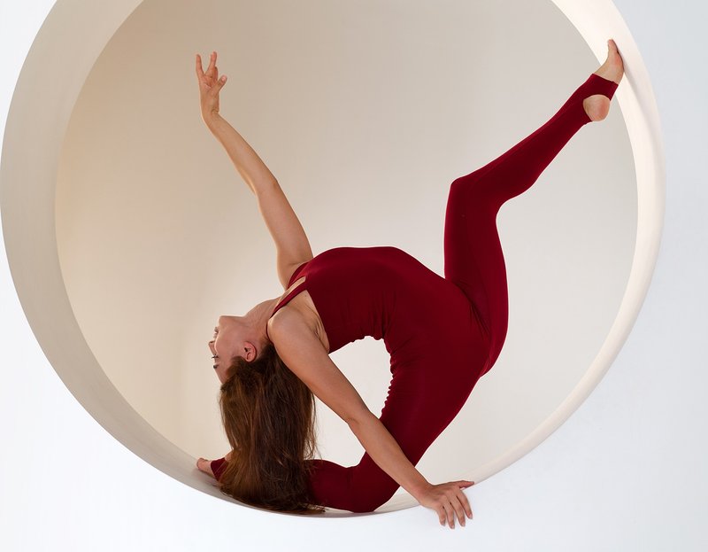 Yoga bodysuit, unitard. Organic cotton jumpsuit. Fitness suit. Yoga wear - 吊帶褲/連身褲 - 棉．麻 紅色