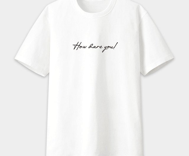 ユニセックス半袖コットンtカスタマイズされた英語の単語筆記体モットースローガンスローガンホワイトps005 ショップ Pixo Style Tシャツ Pinkoi