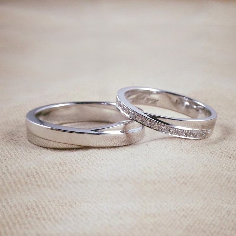 Valentine's Day Wedding Rings Sterling Silver Sold Out While Stocks Out - แหวนคู่ - โลหะ สีเงิน