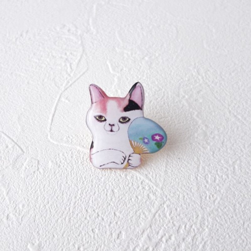 A gentle evening cool cat brooch (Mike) - Brooches - Plastic 