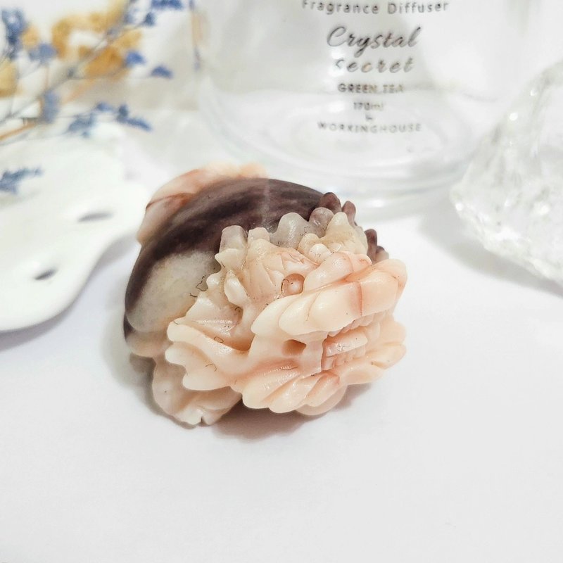 佘太翠西柚粉龍龜 - 擺飾/家飾品 - 玉石 粉紅色