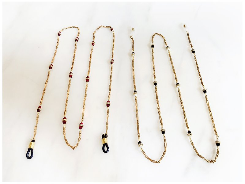 +Minertés=Elegant glasses chain+ - Necklaces - Gemstone Multicolor