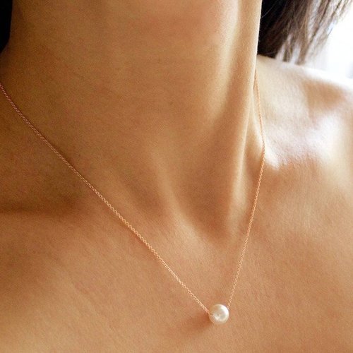 特別オファー WG 585 K14 その他 Black A Rank Necklace Pearl その他 