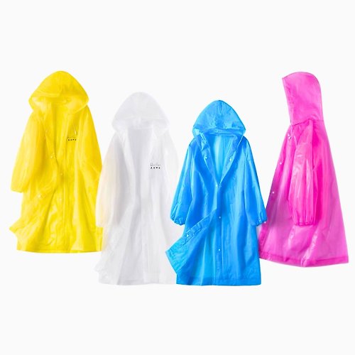 花米邸家Hua Home 【花米邸家】亮色簡約輕便雨衣 活動禮品設計 時尚雨衣 機能雨衣