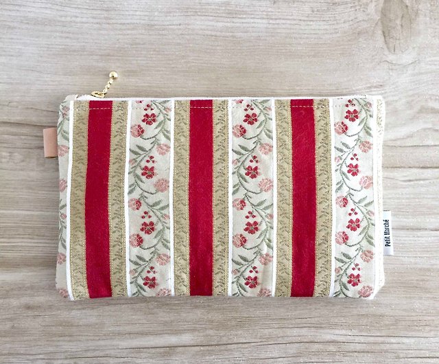 complications near progressive Country style pouch made of Austrian vintage fabric - Shop Petit Marche  Handbags & Totes - Pinkoi