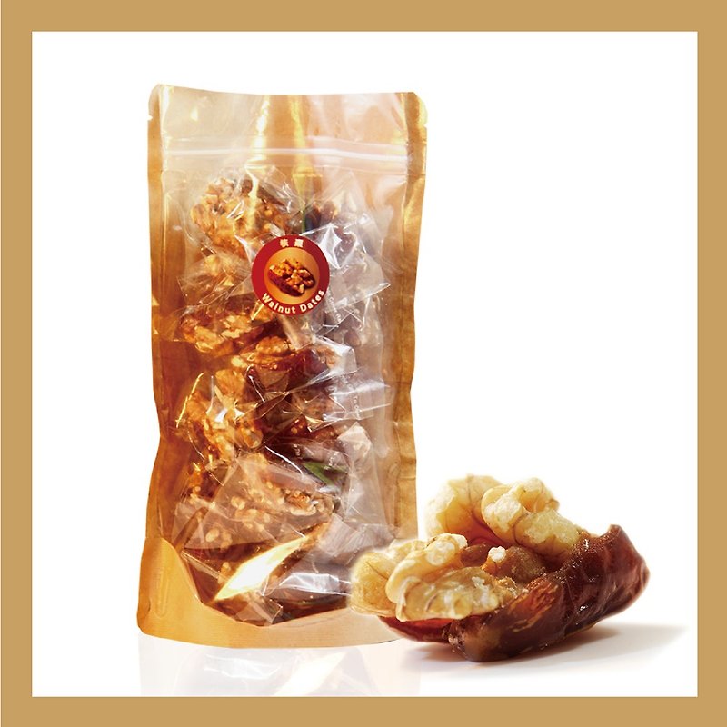 Family number / Walnut Dates / 300g bag - Nuts - Plastic Khaki