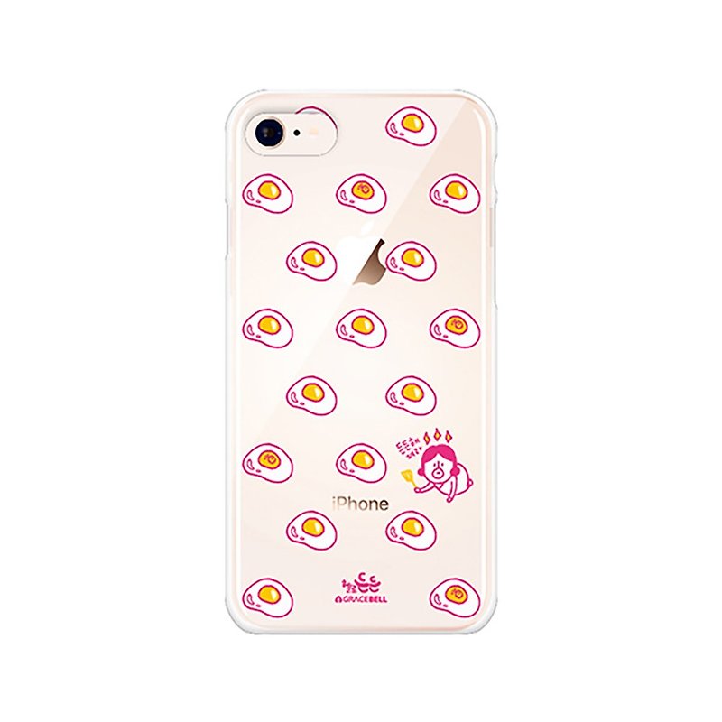 Hello DunDun Ladengden series transparent jelly mobile phone soft shell 08. Poached egg - Phone Cases - Other Materials 
