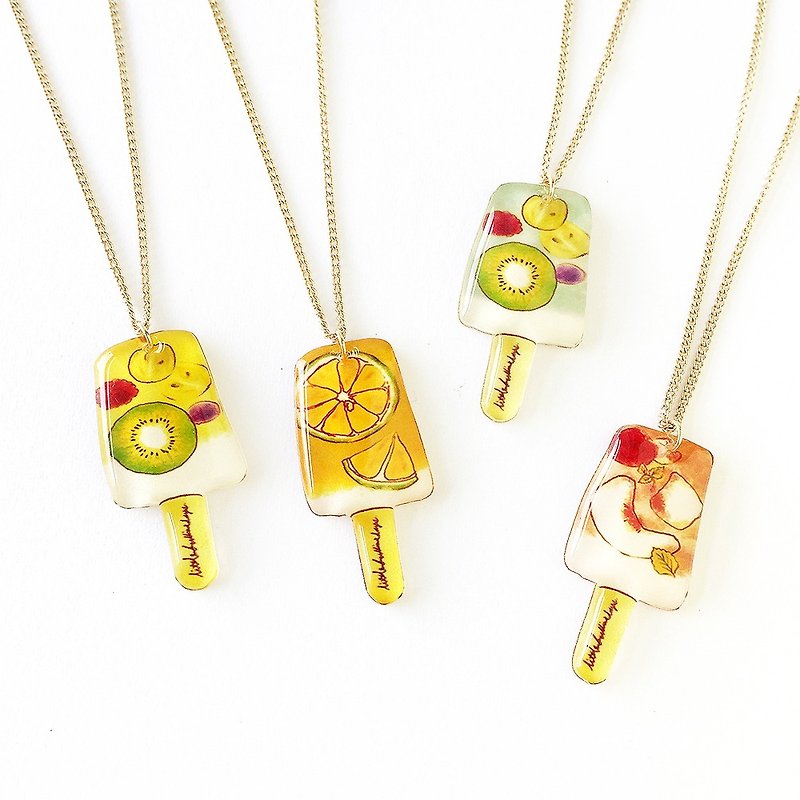 ICE CANDY NECKLACE 02 - ネックレス - プラスチック 多色