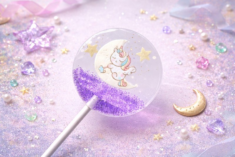 Designer Lollipop – Rainbow Unicorn Dream (Available in Multiple Colors) - ขนมคบเคี้ยว - อาหารสด หลากหลายสี