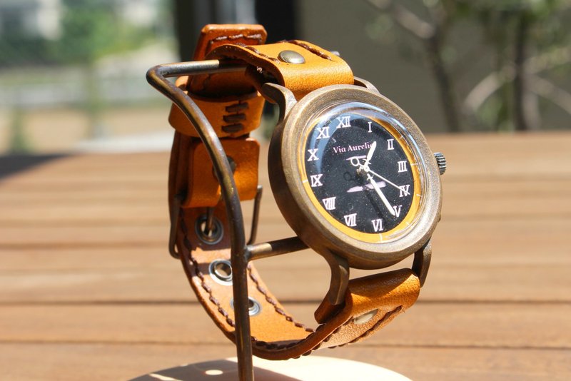 Via Aurelia(Brown&Brown) - Women's Watches - Copper & Brass Orange