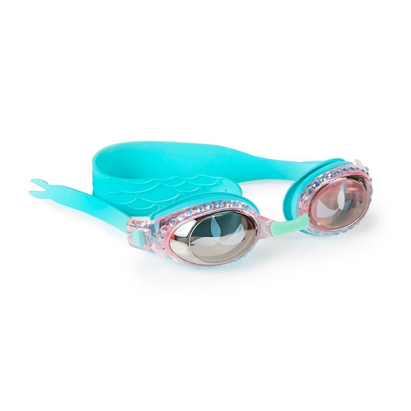 美國Bling2o 兒童造型泳鏡 美人魚系列-藍色 - 嬰兒/兒童泳衣 - 塑膠 藍色
