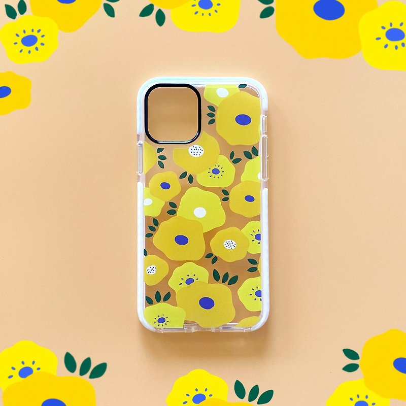 黄色のお花畑 iPhone クリアケース - 手機殼/手機套 - 塑膠 黃色
