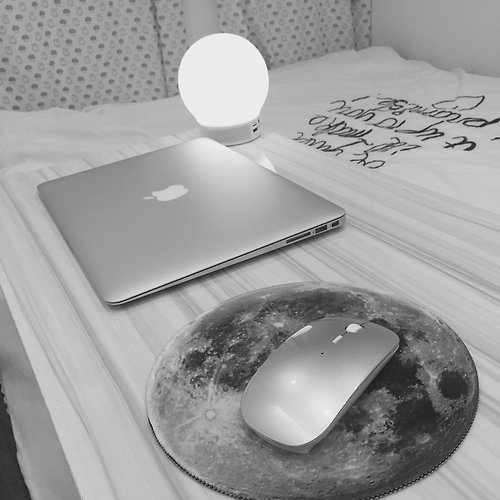 空殼公司 月球 月亮 圓形鼠標墊 滑鼠墊 Macbook 電腦