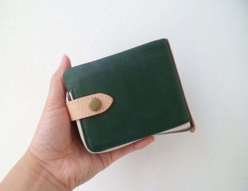 Real Leather Wallet for women and Men - กระเป๋าสตางค์ - หนังแท้ สีนำ้ตาล