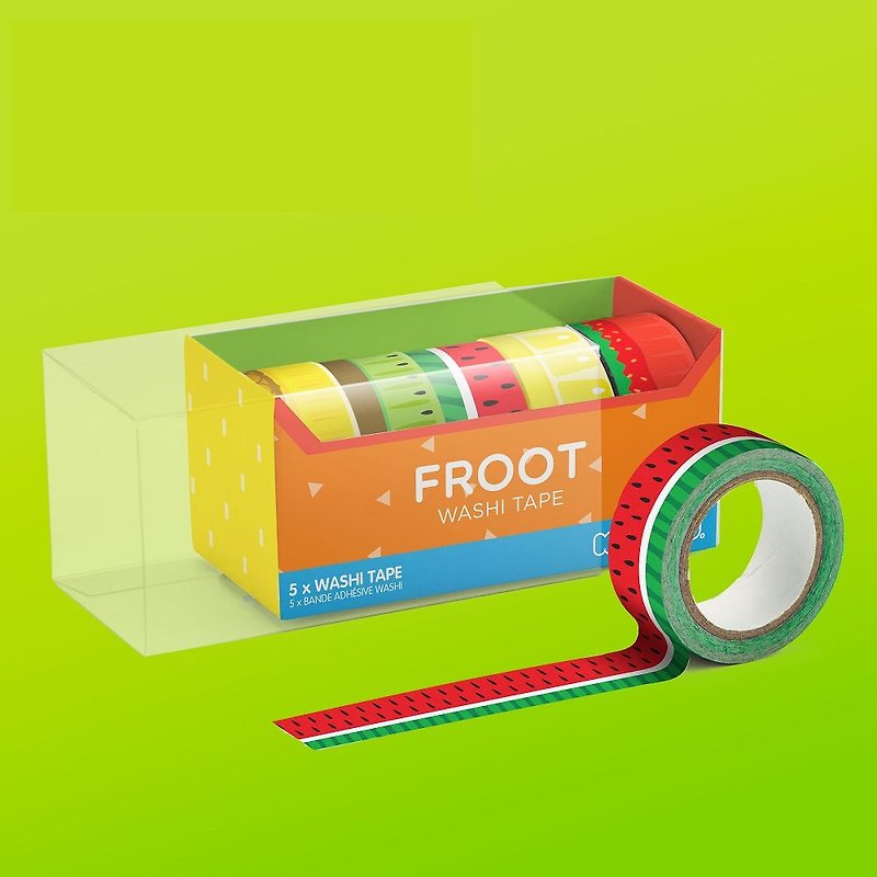 British Mustard Paper Tape-Just Fruit - Washi Tape - Paper Multicolor