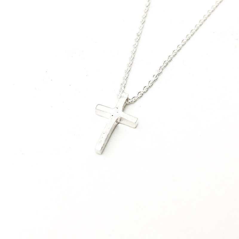 Little cross necklace - Necklaces - Sterling Silver Silver