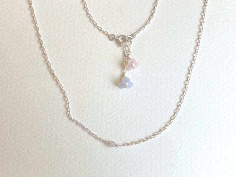 かすみ（necklace） - ネックレス - プラスチック ピンク