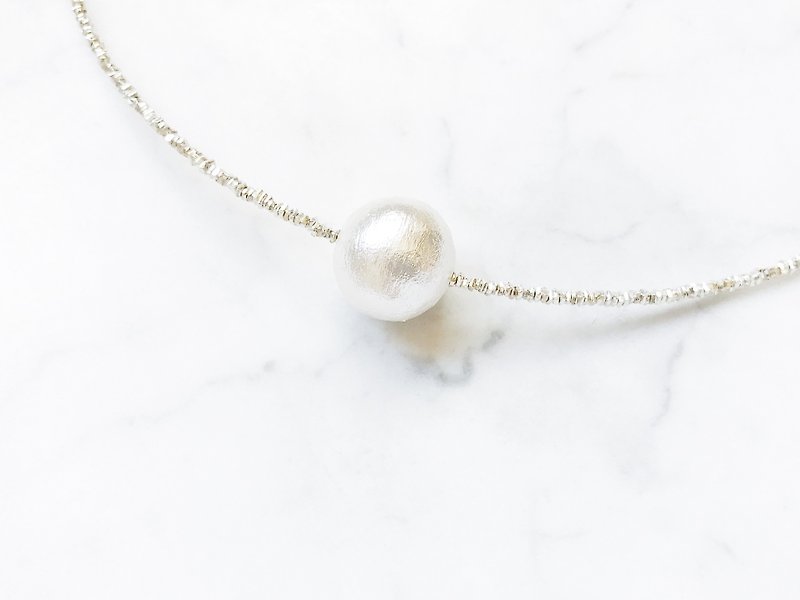 :: Silver Mine Series-Limited Edition :: Cotton Pearl Broken Silver Bracelet（2.0） - ブレスレット - シルバー 