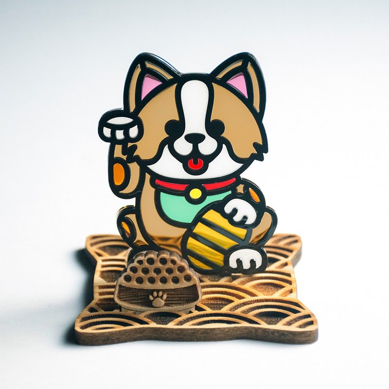招福犬 哥基 座台式  l 龍年 福貼 揮春 春聯 招財 招財貓 - 擺飾/家飾品 - 壓克力 多色