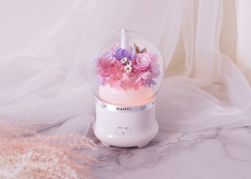 WANYI Preserved Flower Carnation Scented Lamp Mother's Day Night Light Fragrance Preserved Flower Wedding Gift - Fragrances - Plants & Flowers Pink