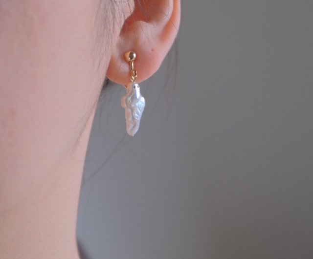 おばけちゃん Draugur earring ゴースト バロックパール 上質