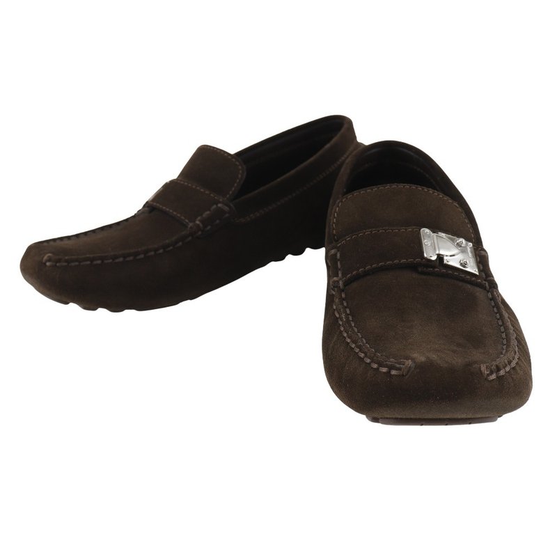 [Direct from Japan] Louis Vuitton LOUIS VUITTON Driving Shoes Loafers Suede Brown FA0043 Unisex [Used] - 其他女皮鞋 - 真皮 咖啡色