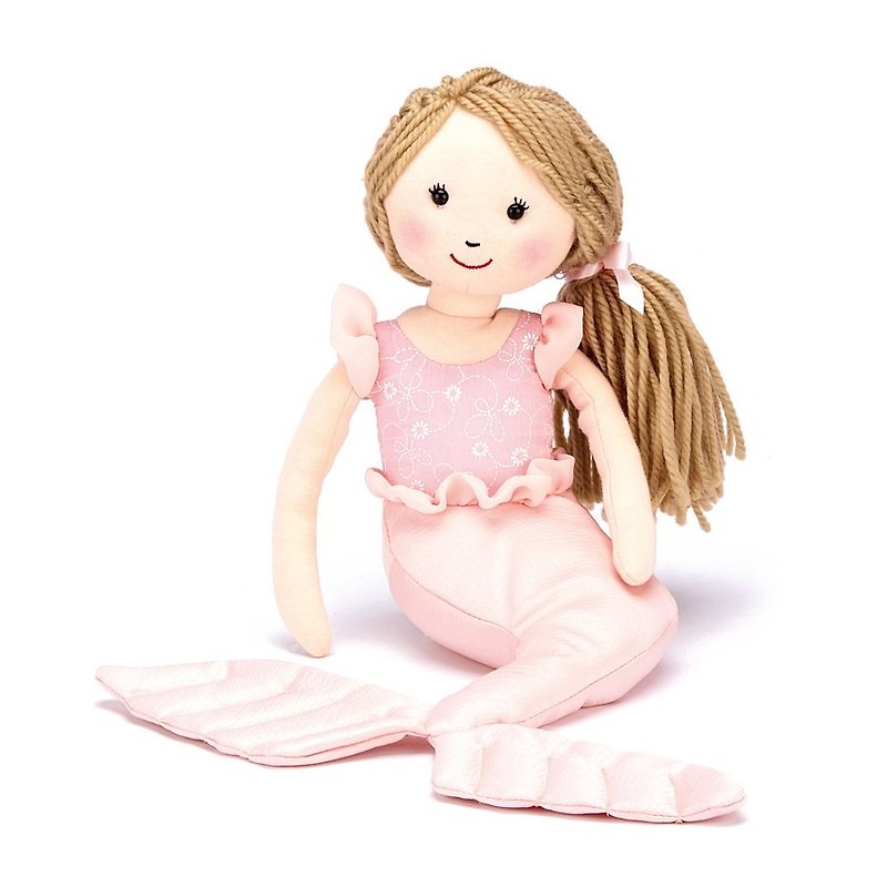 Jellycat Shellbelle Millie 19cm Little Mermaid (Powder) - Stuffed Dolls & Figurines - Polyester Pink
