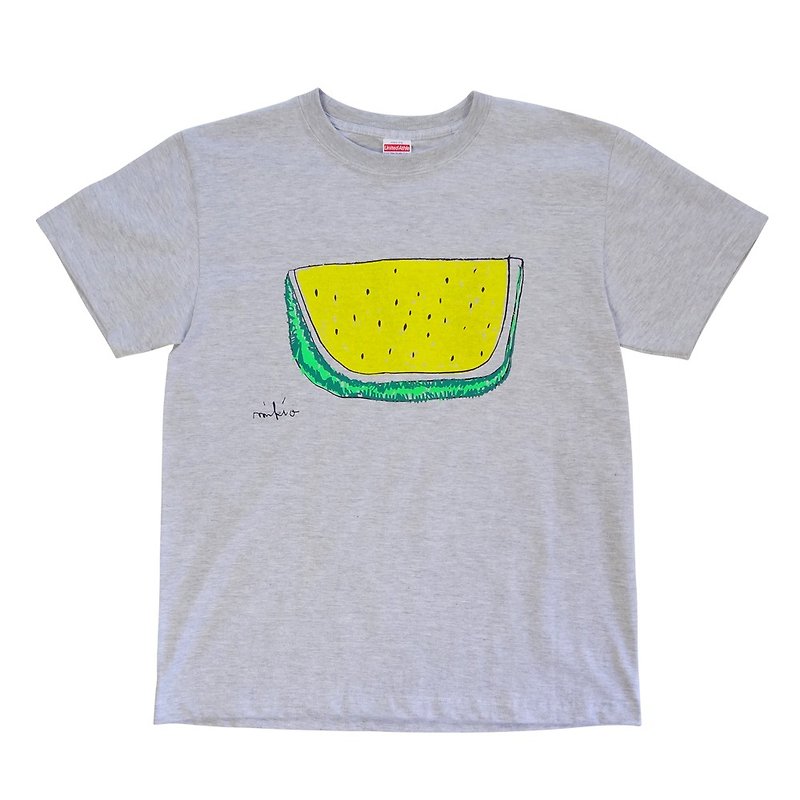 Watermelon Men's T-shirt Ash - เสื้อยืดผู้ชาย - ผ้าฝ้าย/ผ้าลินิน สีเทา