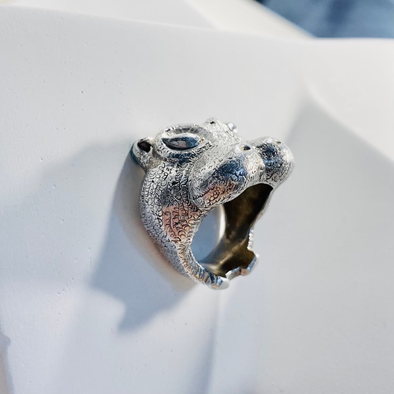 Animal Series_Hippo 925 Sterling Silver Ring - แหวนทั่วไป - เงินแท้ 