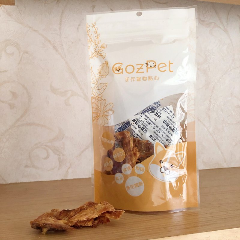 【GozPet菓子舖】小口薄片鮭魚乾(包) 30g - 寵物零食/肉乾 - 新鮮食材 