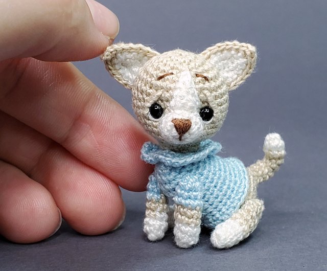 Miniature crocheted puppy Chihuahua. Dollhouse miniature. - Shop  Microtoysby Kids' Toys - Pinkoi