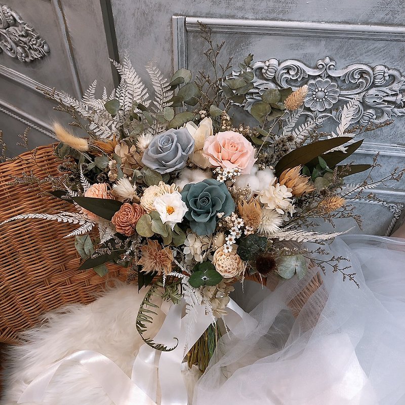 [Encounter Forever] There are two types of forest white and green bouquets - Dried Flowers & Bouquets - Plants & Flowers 