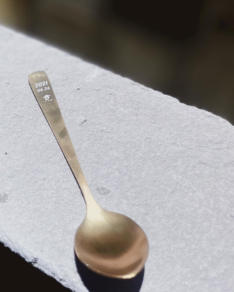 Birth Gold Spoon With Gold Spoon Customized Child Gift - Other Furniture - Other Metals Gold