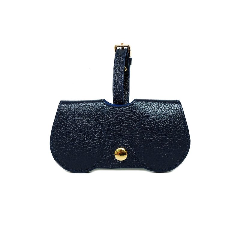 NavyBlue B.Cover Hanging Out leather Pouch Cases Sunglasses - กรอบแว่นตา - หนังแท้ 