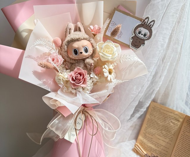 ラブブ花束型 スポット純正ポップマートポップマートラブブラブブ卒業ブーケ不滅の