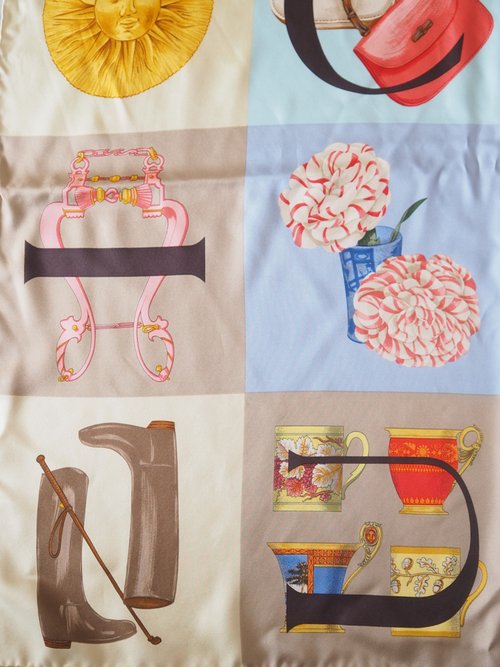 OLD GUCCI オールドグッチ マルチカラー スカーフ シルク ヴィンテージ