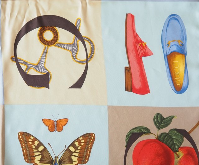 OLD GUCCI オールドグッチ マルチカラー スカーフ シルク ヴィンテージ