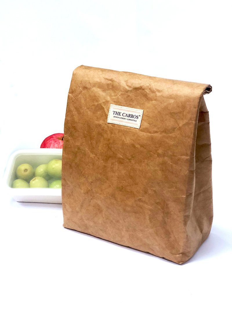 THE CARROS Thermal and cold roll-top lunch bag - Khaki - กล่องข้าว - วัสดุอื่นๆ 