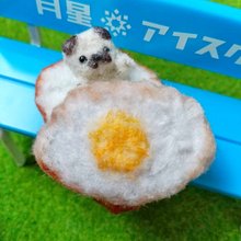 約2.8cm 小さい モールアート 白チワワ - ショップ Little Dog