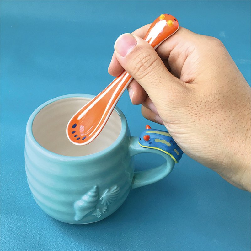 日本Decole 餐具 - Sea Slug 可愛小裸鰓系列 - 茶壺/茶杯/茶具 - 陶 