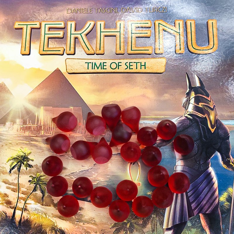 與Tekhenu。賽斯時間棋盤遊戲兼容的豪華資源代幣 - 桌遊/卡牌 - 其他材質 